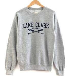 Lake Clark Alaska Crewneck Sweatshirt Lake Clark Crewneck