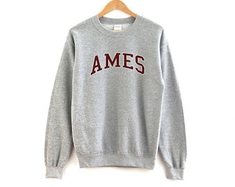 Ames Iowa Sweatshirt  Unisex Ames Crewneck