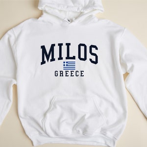 Milos Greece Hooded Sweatshirt Milos Hoodie