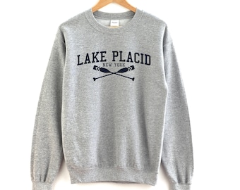 Lake Placid Lake New York Sweatshirt Lake Placid Crewneck