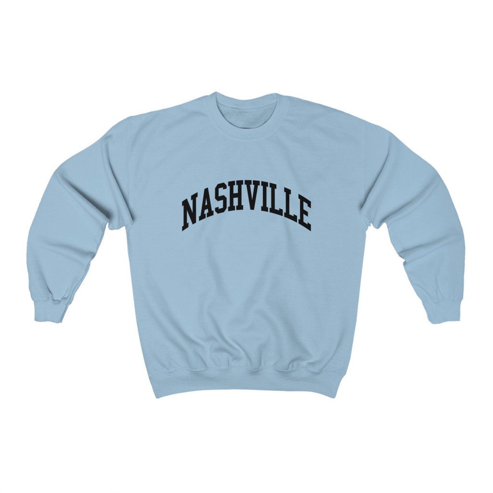 Nashville Tennessee Unisex Collegiate Nashville Crewneck | Etsy