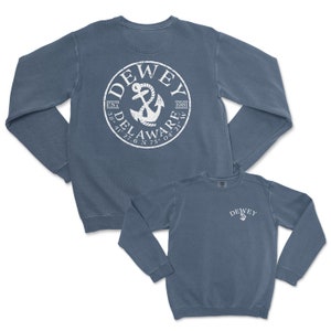 Dewey Delaware Comfort Colors Crewneck Sweatshirt