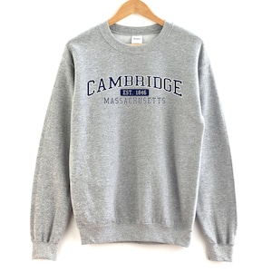 Cambridge Massachusetts Crewneck Sweatshirt Cambridge Crewneck
