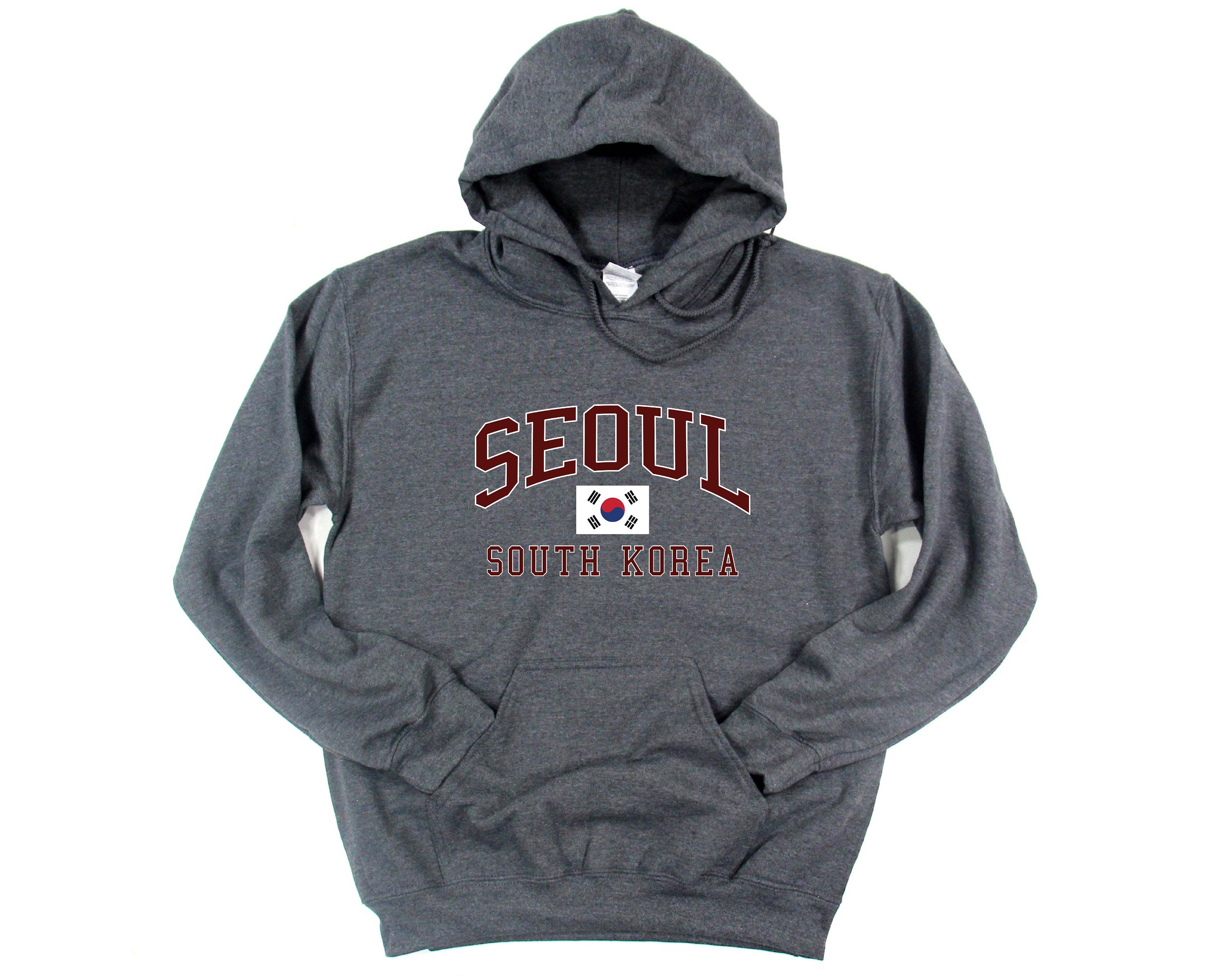 2000ARCHIVES★韓国★男女兼用★人気★ SOUVENIR SEOUL HOODIE Seoul Hoodie, Center Flag Seoul Sweatshirt, Vacation Holiday