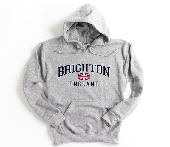 ブライトン　フーディー　パーカー Brighton England Hooded Sweatshirt Brighton Hoodie - Etsy