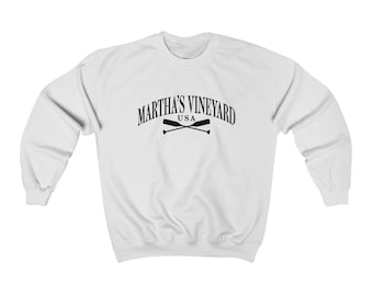 Martha's Vineyard Massachusetts Sweatshirt Unisex Martha's Vineyard Crewneck