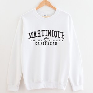 Martinique Caribbean Crewneck Sweatshirt Martinique Crewneck