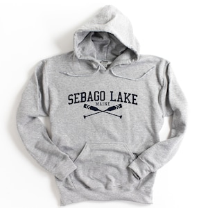 Sebago Lake Maine Hooded Sweatshirt Sebago Lake Hoodie