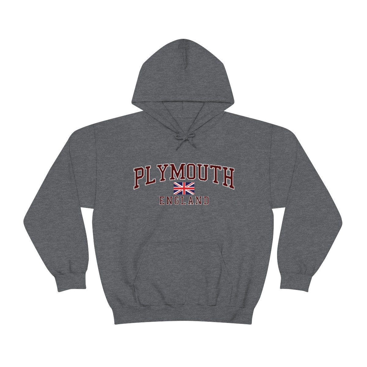 Sweat Homme Unisexe Plymouth Massachusetts MA - Pull Cou Équipage Cadeau USA