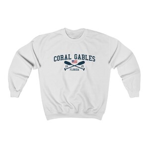 Coral Gables Florida Unisex Pullover Sweatshirt Coral Gables Crewneck
