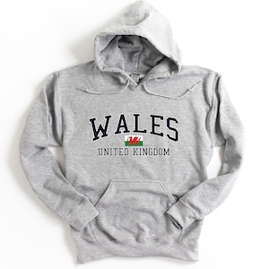 Wales United Kingdom Hooded Sweatshirt Unisex Wales Hoodie