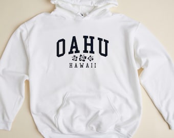 Oahu Hawaii Kapuzen Sweatshirt Oahu Hoodie