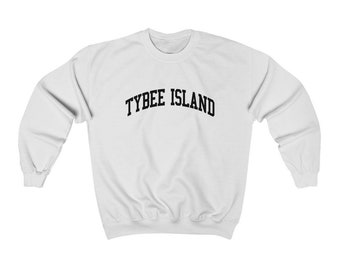Tybee Island Sweatshirt Unisex Collegiate Tybee Island Crewneck