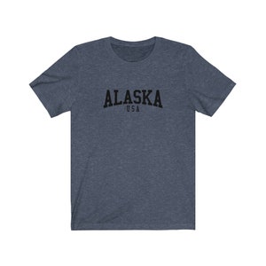 Alaska T-Shirt Retro Styled Unisex Alaska USA Shirt
