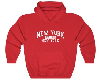 New York Collegiate Style Sweatshirt Unisex New York Hoodie