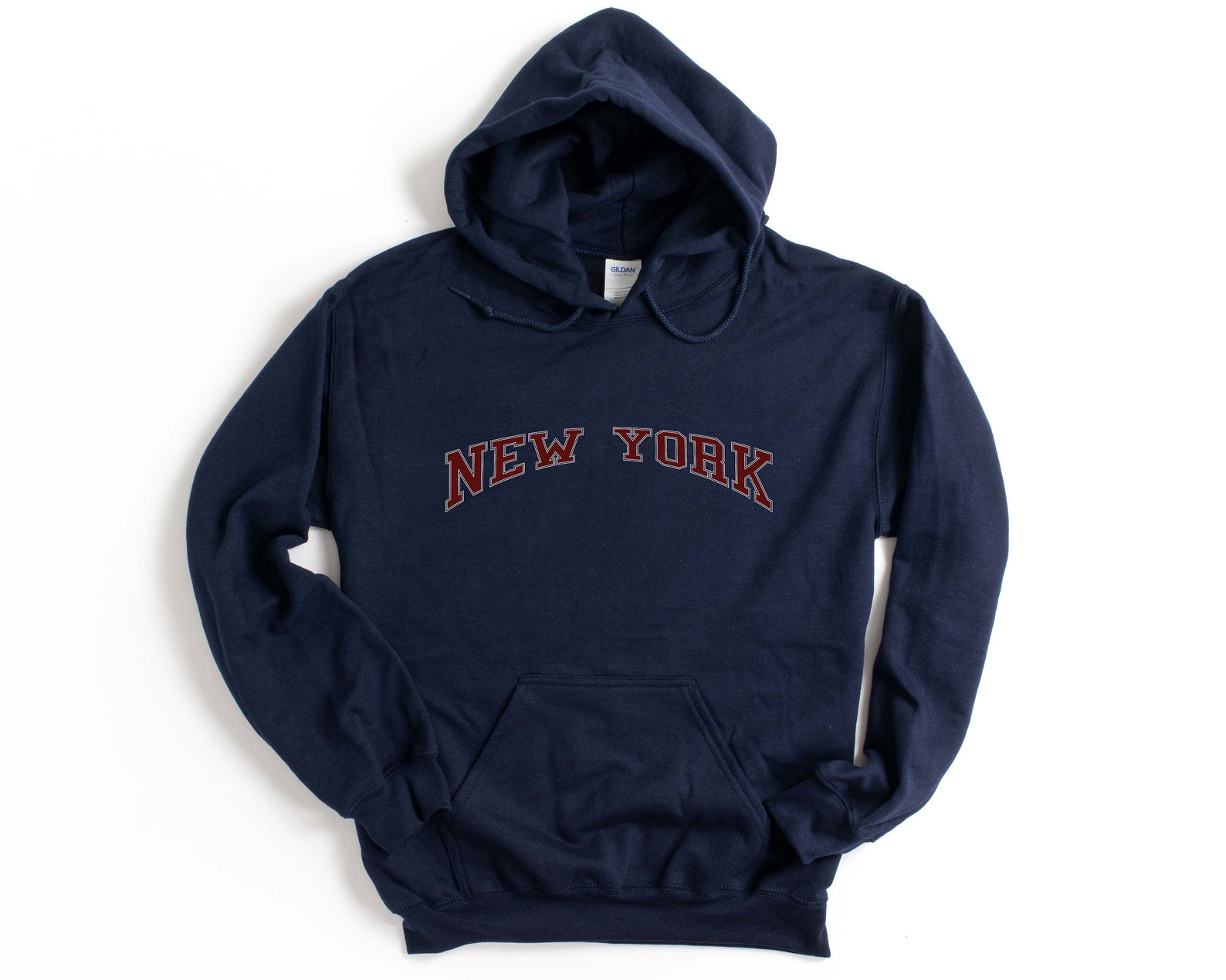 New York Hooded Sweatshirt Vintage Unisex New York Hoodie | Etsy