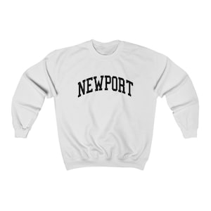 Newport Rhode Island Sweatshirt Unisex Collegiate Newport Crewneck