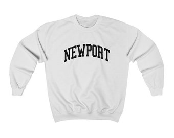 Newport Rhode Island Sweatshirt Unisex Collegiate Newport Crewneck