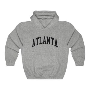 Atlanta Georgia Collegiate Style Hoodie Atlanta Unisex Hooded Sweatshirt