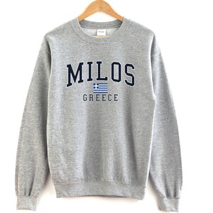 Milos Greece Crewneck Sweatshirt Milos Crewneck