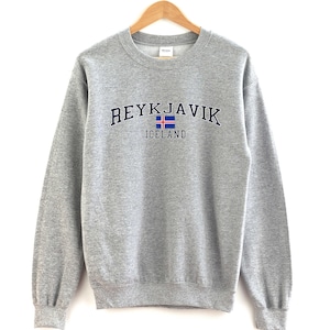 Reykjavik Iceland Sweatshirt Unisex  Reykjavik Crewneck