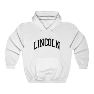 Lincoln Nebraska Sweatshirt Unisex Lincoln Collegiate Style Hoodie
