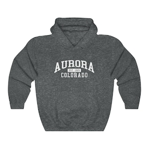 Aurora Colorado Collegiate Style Sweatshirt Unisex Aurora Hoodie