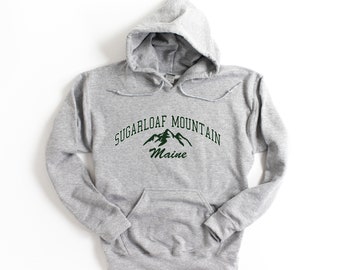 Sugarloaf Maine Hooded Sweatshirt Sugarloaf Hoodie