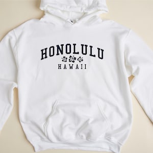 Honolulu Hawaii Hooded Sweatshirt Honolulu Hoodie