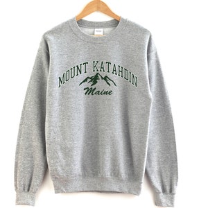 Mount Katahdin Maine Crewneck Sweatshirt Mount Katahdin Crewneck