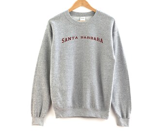 Santa Barbara California Sweatshirt  Unisex Santa Barbara Crewneck