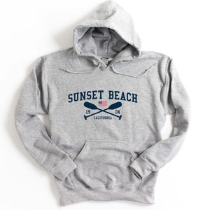 Sunset Beach California Hooded Sweatshirt Unisex Sunset Beach Hoodie