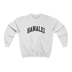 Hanalei Hawaii Unisex Sweatshirt Collegiate Hanalei Crewneck