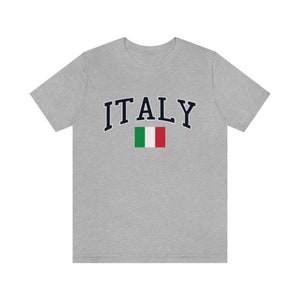 Italy Unisex T-Shirt Italian Flag Shirt