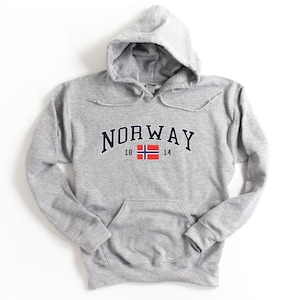 Norway Hooded Sweatshirt Unisex Norway Pullover Hoodie