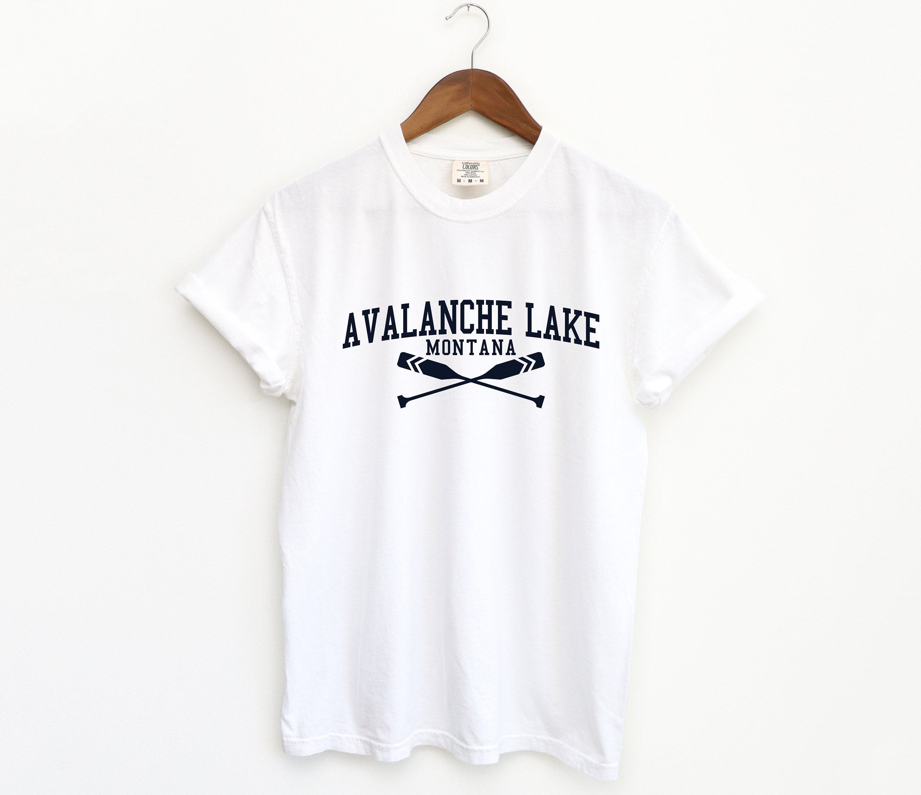 Avalanche Lake Montana T-Shirt Avalanche Lake Comfort Colors Shirt