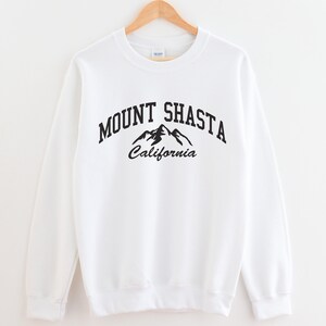 Mount Shasta California Crewneck Sweatshirt Mount Shasta Crewneck