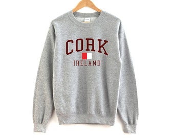 Cork Ireland Sweatshirt Unisex  Cork Crewneck