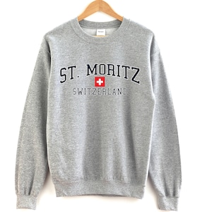 St. Moritz Switzerland Crewneck Sweatshirt St. Moritz  Crewneck