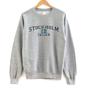 Stockholm Sweden Sweatshirt Unisex  Stockholm Crewneck