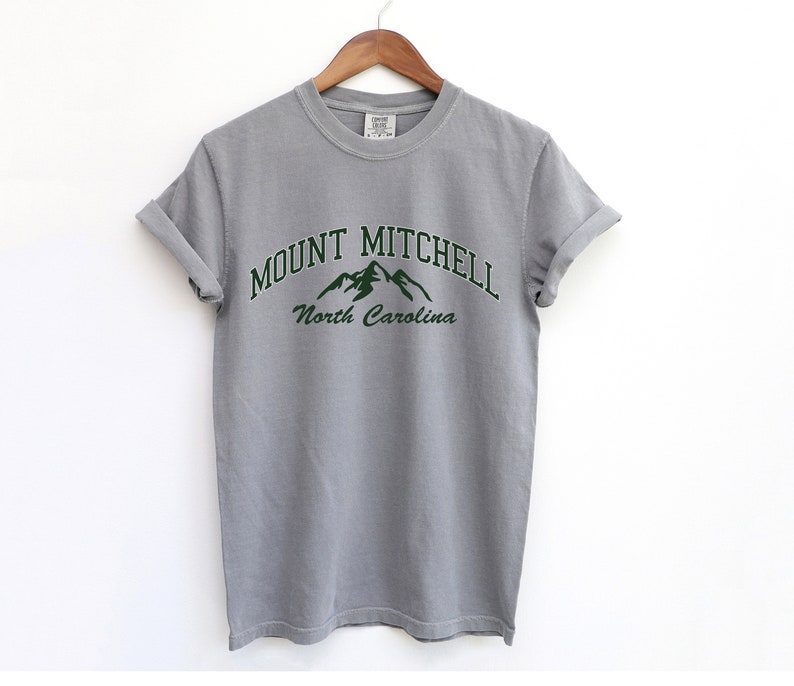 Mount Mitchell North Carolina Comfort Colors T-Shirt Mount Mitchell Shirt image 1