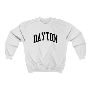 Dayton Ohio Collegiate Style Crewneck Sweatshirt Dayton Unisex Pullover