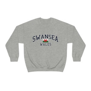 Swansea Wales Crewneck Sweatshirt Swansea Crewneck