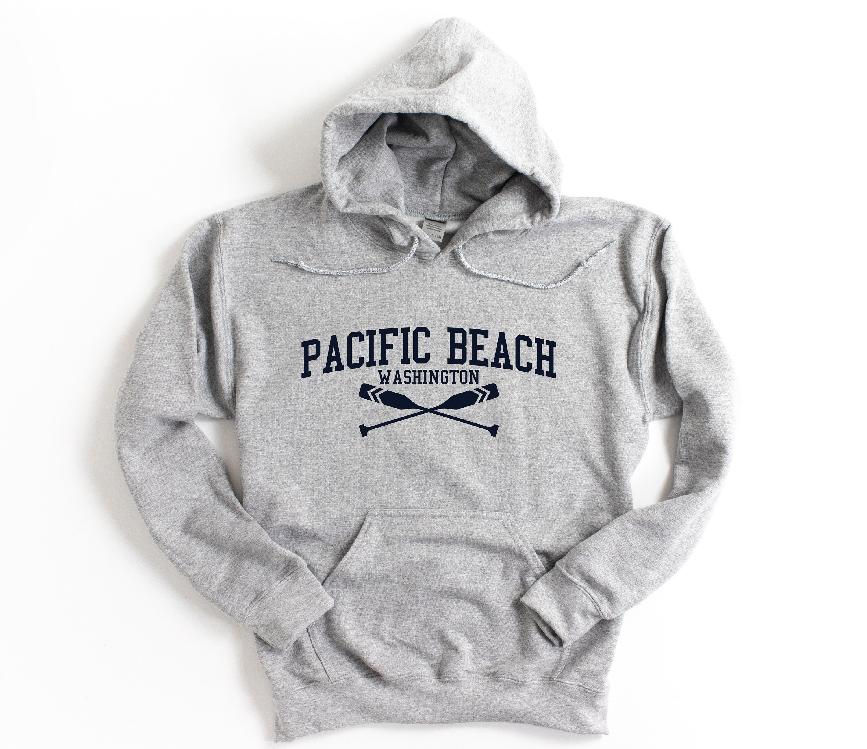 Pacific Beach Washington Hooded Sweatshirt Pacific Beach - Etsy