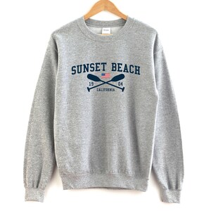 Sunset Beach California Sweatshirt Unisex Sunset Beach Crewneck
