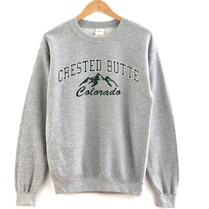 Crested Butte Colorado Crewneck Sweatshirt Crested Butte Crewneck