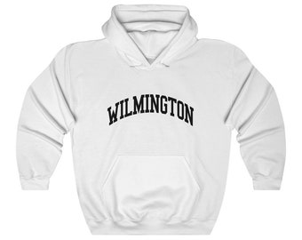 Wilmington Delaware Sweatshirt Unisex Wilmington Collegiate Style Hoodie