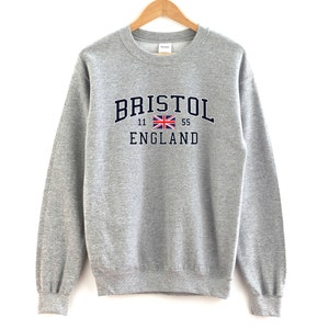 Bristol England Sweatshirt Unisex  Bristol Crewneck