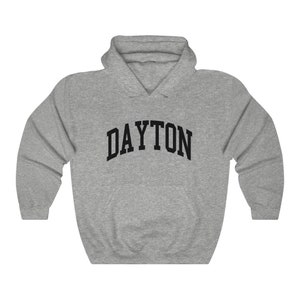 Dayton Ohio Collegiate Style Hoodie Dayton Unisex Hooded Sweatshirt