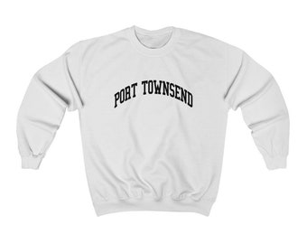 Port Townsend Washington Unisex Collegiate Port Townsend Crewneck
